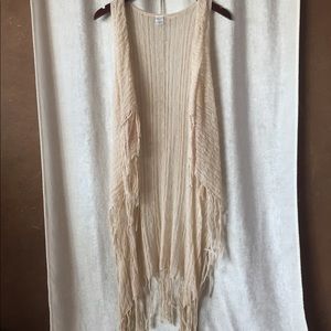 L*space long fringe vest